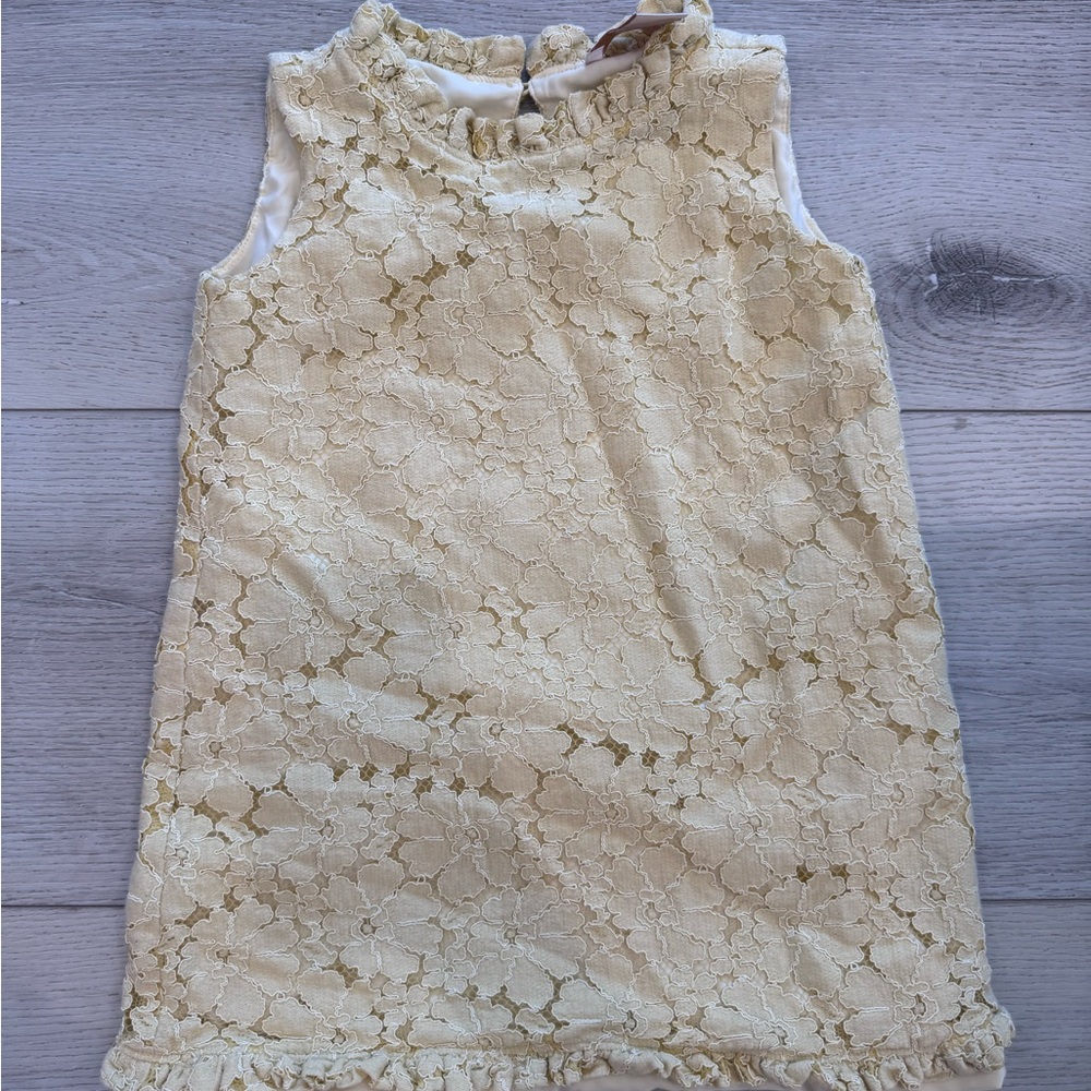 Rachel Parcell Cream Floral Lace Shift Dress